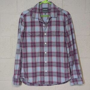 Bonobos Plaid Casual Button Down Shirt Slim Fit Medium